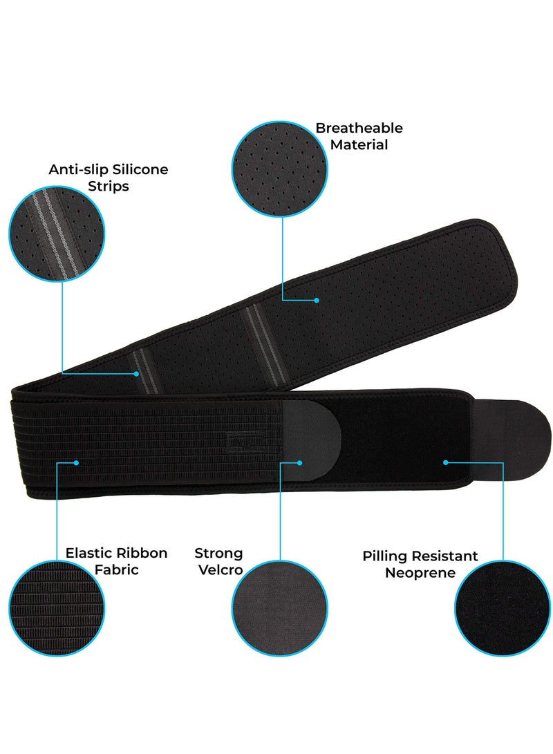 Sacroiliac SI Joint Hip Belt, Lower Back Support Brace Hip Braces for Hip Pain Alleviate Sciatic Anti-Slip Sacroiliac Belt Pilling-Resistant Pelvic Belt for Men Women