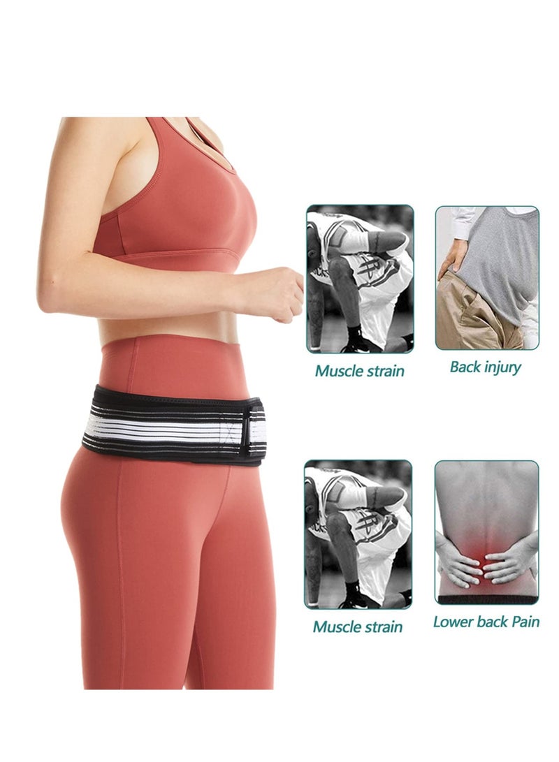 Sacroiliac SI Joint Hip Belt Lower Back Support Brace Hip Braces for Hip Pain Alleviate Sciatic Anti-Slip Sacroiliac Belt Pilling-Resistant Pelvic Belt for Men Women