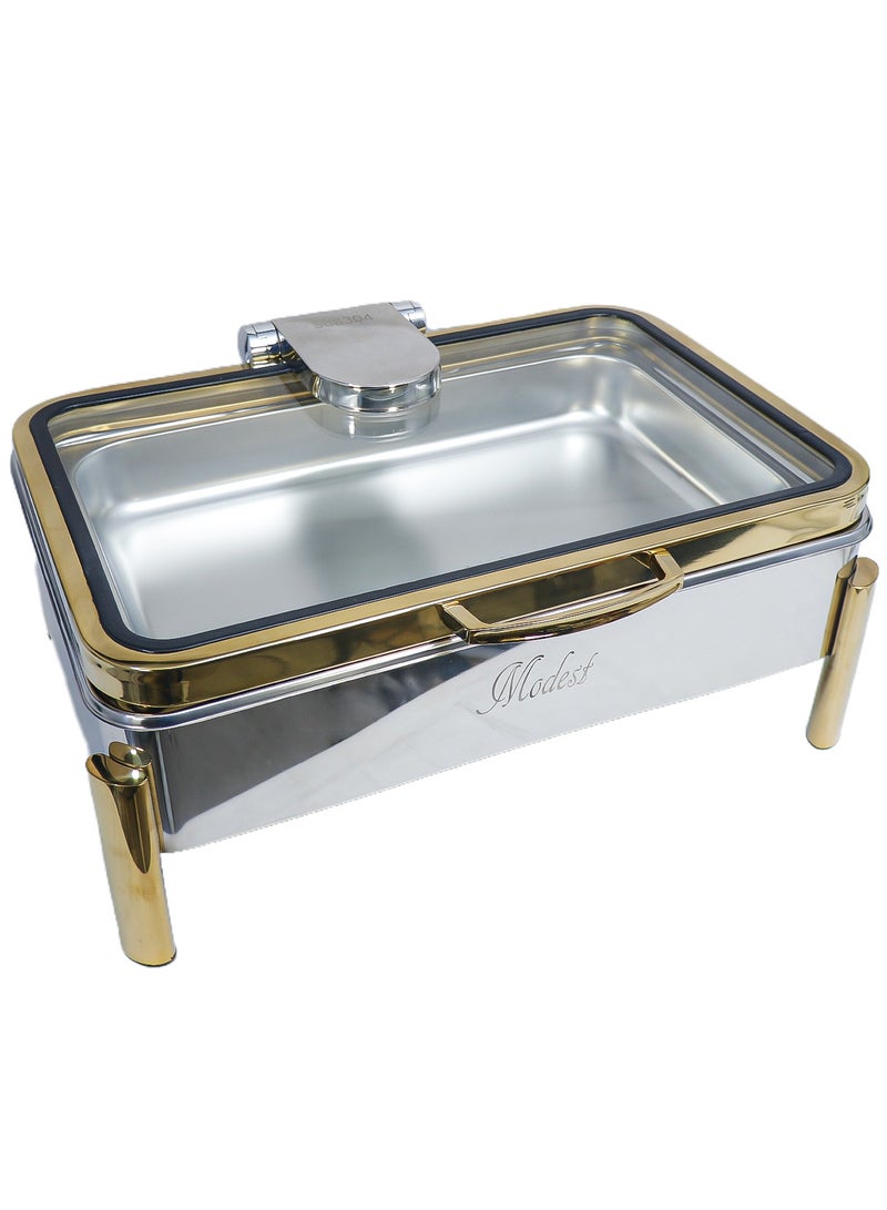 9L Luxury Hydraulic Rectangular Chafing Dish