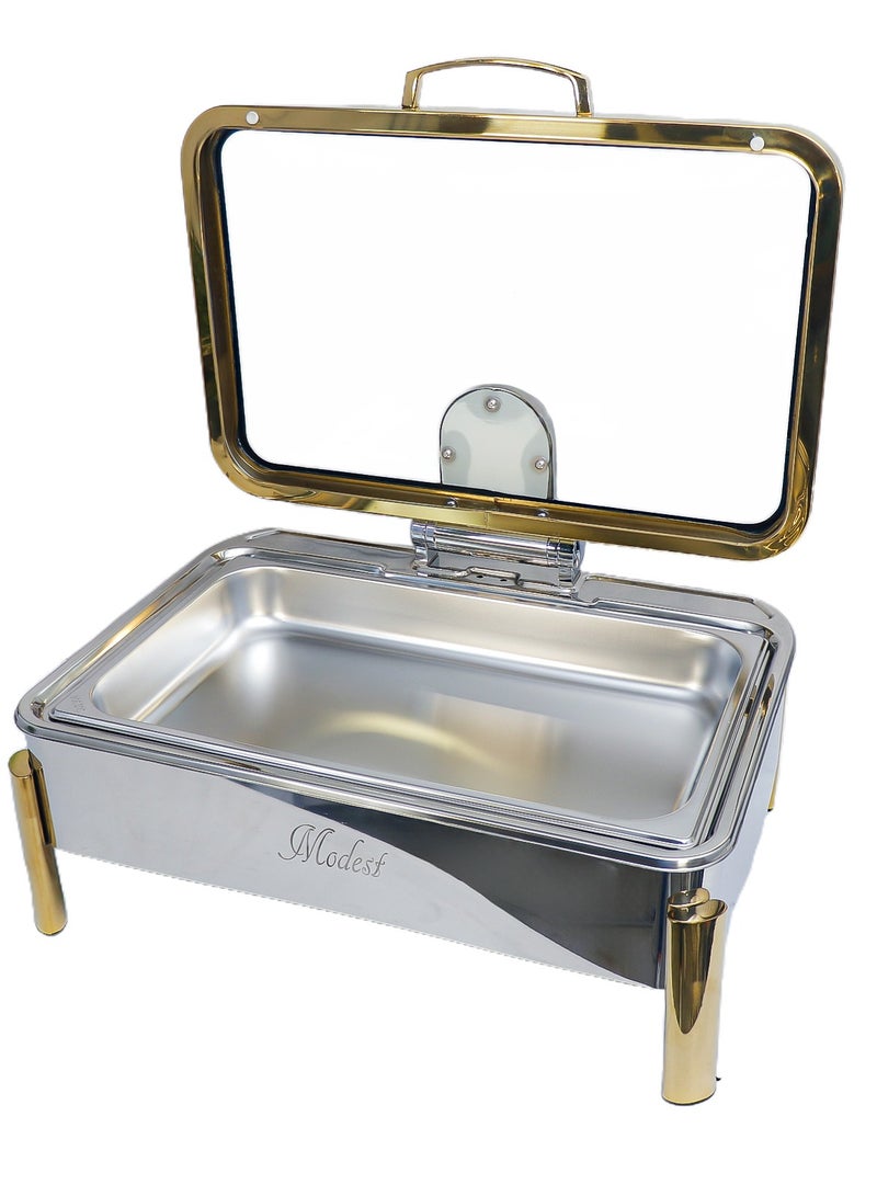 9L Luxury Hydraulic Rectangular Chafing Dish