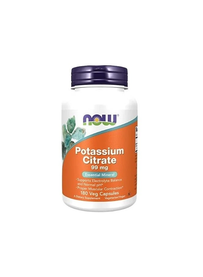 Potassium Citrate 99mg 180 Veg Capsules