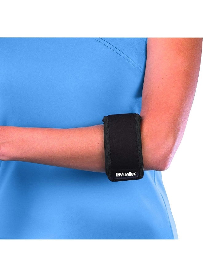 Tennis Elbow Support Black Osfm:819