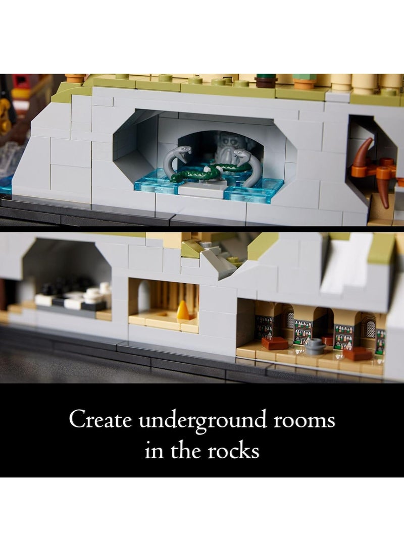 Harry Potter Hogwarts Castle and Grounds Building Set, Display Model Gift Idea for Adults, Collectible Playset to Celebrate Harry Potter Birthday