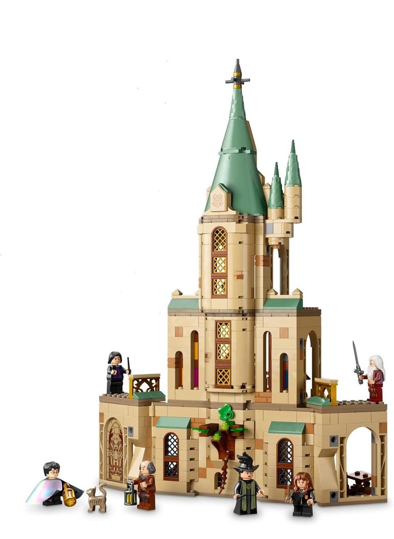 Harry Potter Hogwarts  Dumbledore’s Office Castle Toy  Set with Sorting Hat, Sword of Gryffindor and 6 Minifigures for Kids