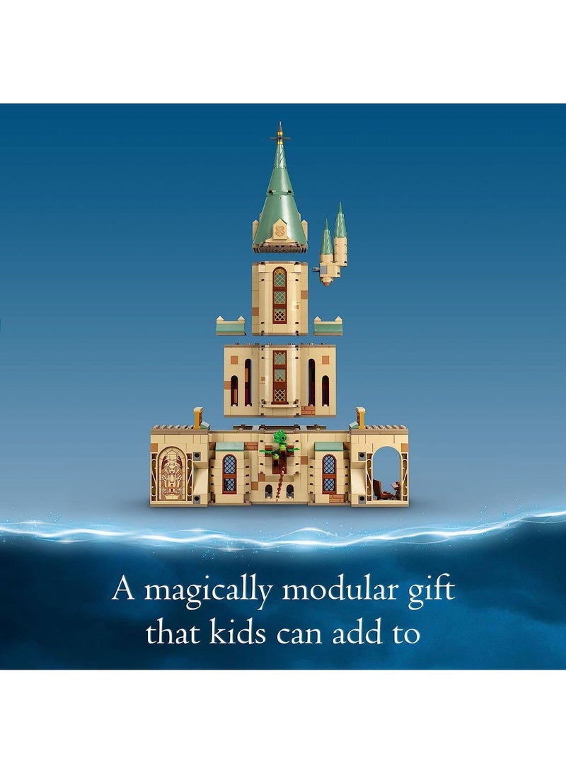 Harry Potter Hogwarts  Dumbledore’s Office Castle Toy  Set with Sorting Hat, Sword of Gryffindor and 6 Minifigures for Kids