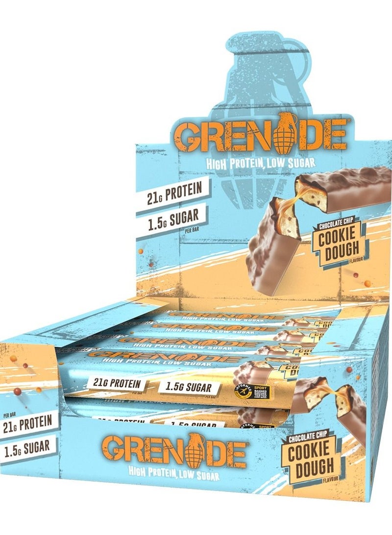 Grenade Chocolate Chip Cookie Dough 12 X 60g