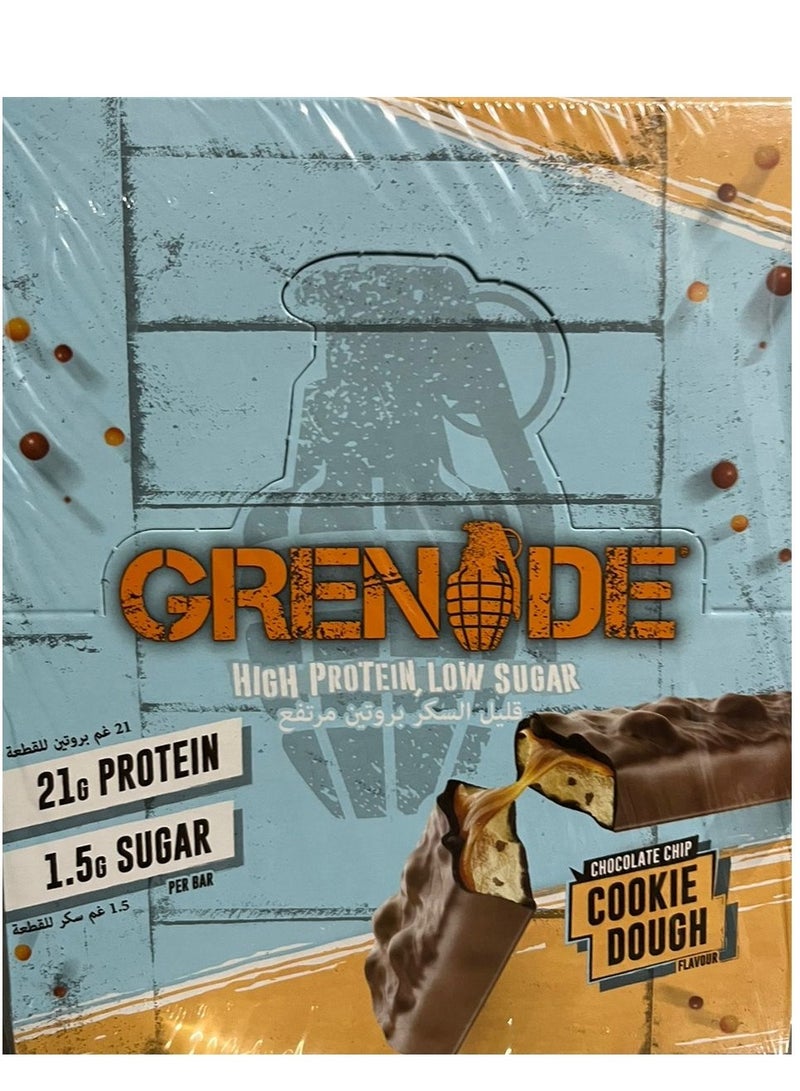 Grenade Chocolate Chip Cookie Dough 12 X 60g