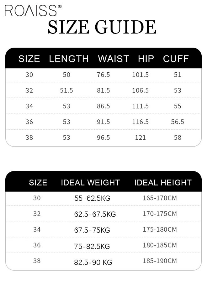 Loose Zipper Outdoor Cargo Shorts for Men Versatile Casual Polyester Fiber Multiple Pockets Beach Shorts Mens Simple Comfortable Breathable Skin-Friendly Sports Half Pants