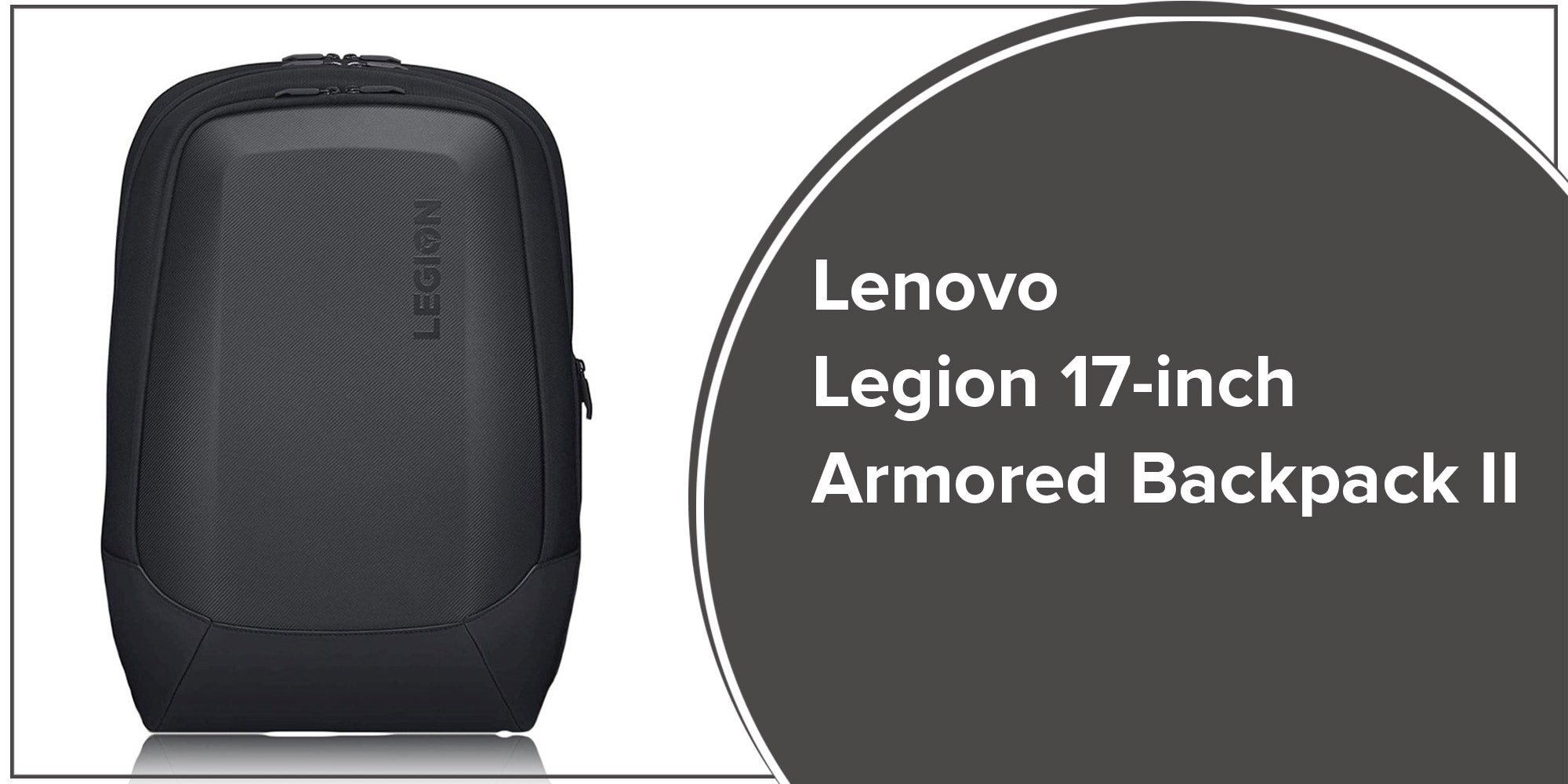 Legion Armored Backpack For Lenovo 17-Inch Laptop Black