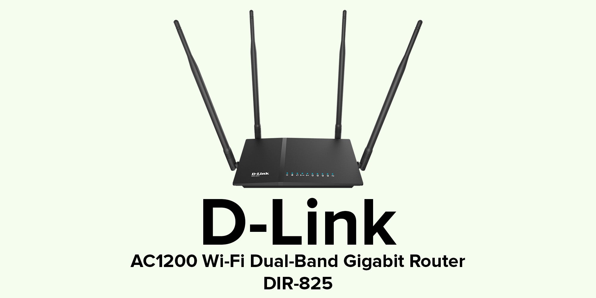 DIR-825 AC 1200 Wi-Fi Dual-Band Gigabit (LAN/WAN) Router Black