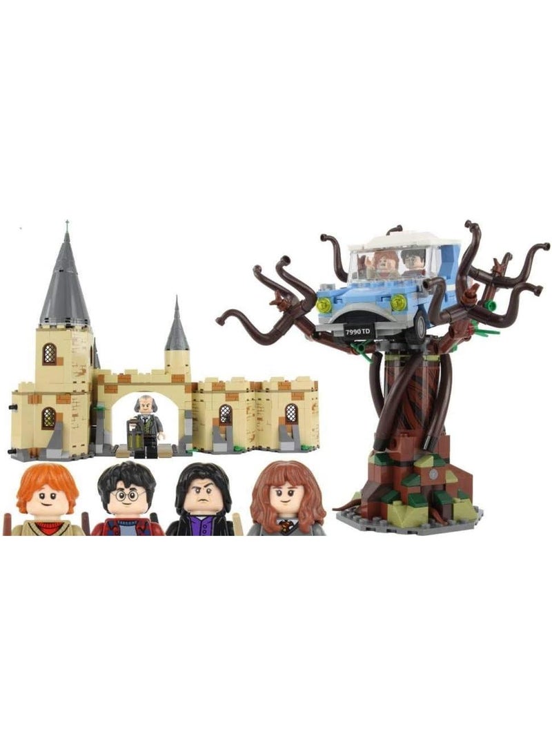 Harry Potter and The Chamber of Secrets Hogwarts Whomping Willow Magic Toys Building Kit Prisoner of Azkaban  Hedwig  Hermoine Granger and Severus Snape  (753 Pieces)