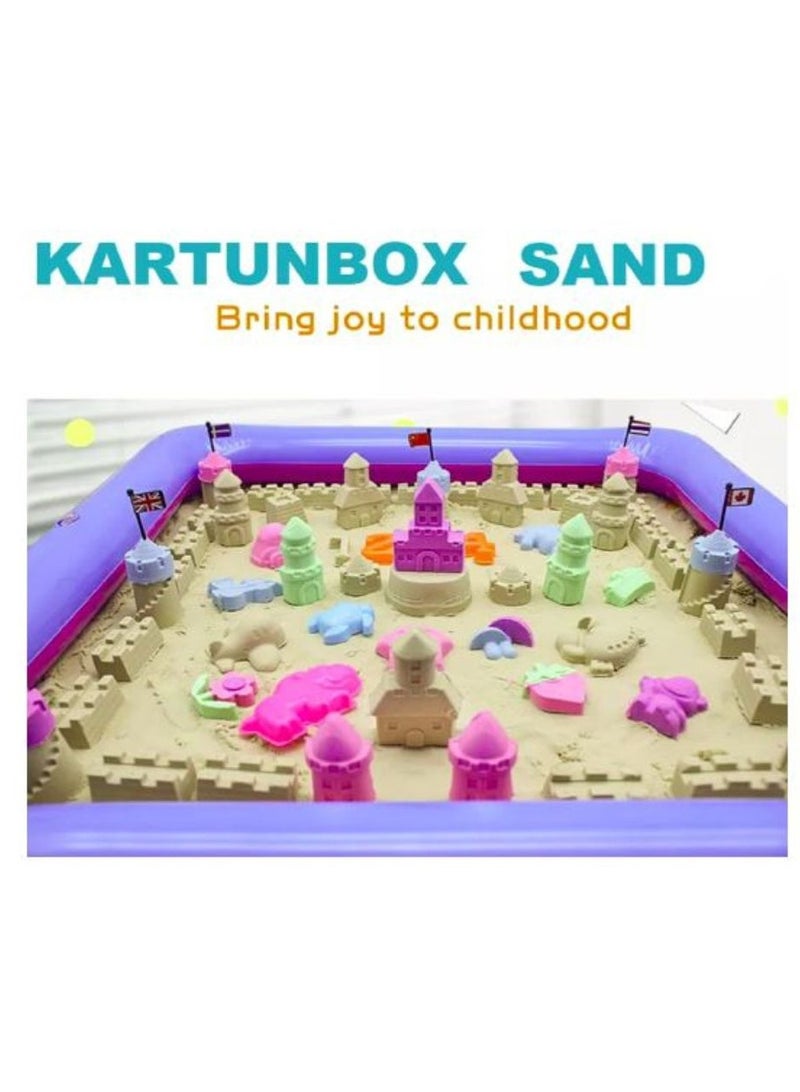 Play Sand Activity Play Set Natural Kinetic Sand Kit for Kids Activity Toys, Craft Art Soft Sand Clay Toys for Kids, Boys & Girls With Mould Toys