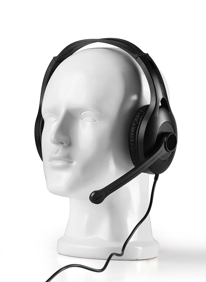 USB K800  Over-The-Ear Headphones- Outstanding Sound Quality - Adjustable Headband -120-degree Rotating Microphone