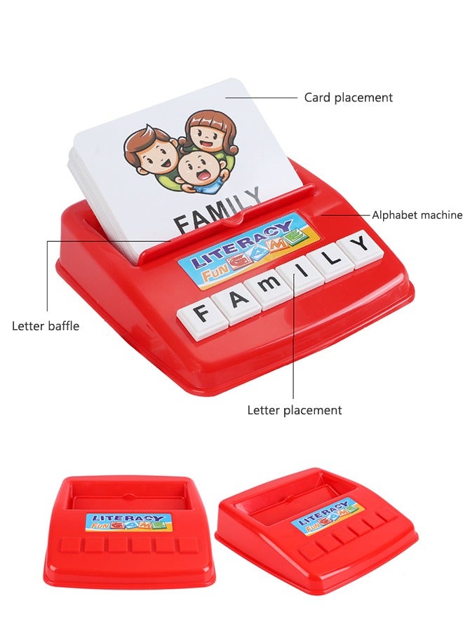Alphabet Letter Word Spelling Games, Spell Words Board Game Matching Letter Game, Word Recognition Educational Toys for Kids