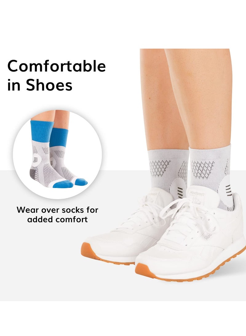 Neuropathy Socks, Ankle Compression Sleeve Support Brace Socks, Arch Support Socks Heel Spur Relief Products Leg & Foot Supports Plantar Fasciitis Night Sock for Women (L - 1 Pair)