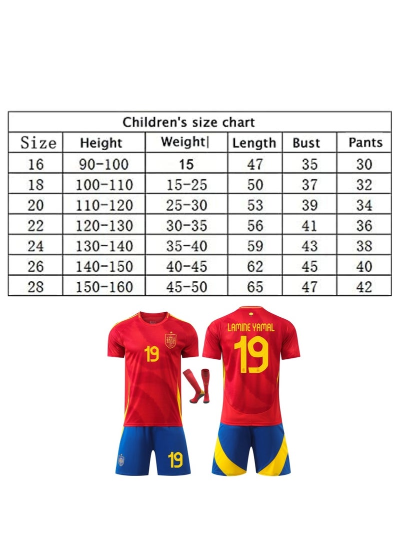 Football Jersey For Kids, Youth Football Training Shirt Suit