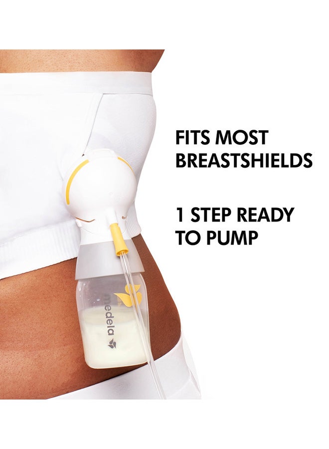 Easy Expression Hands-Free Pumping Bra White Large