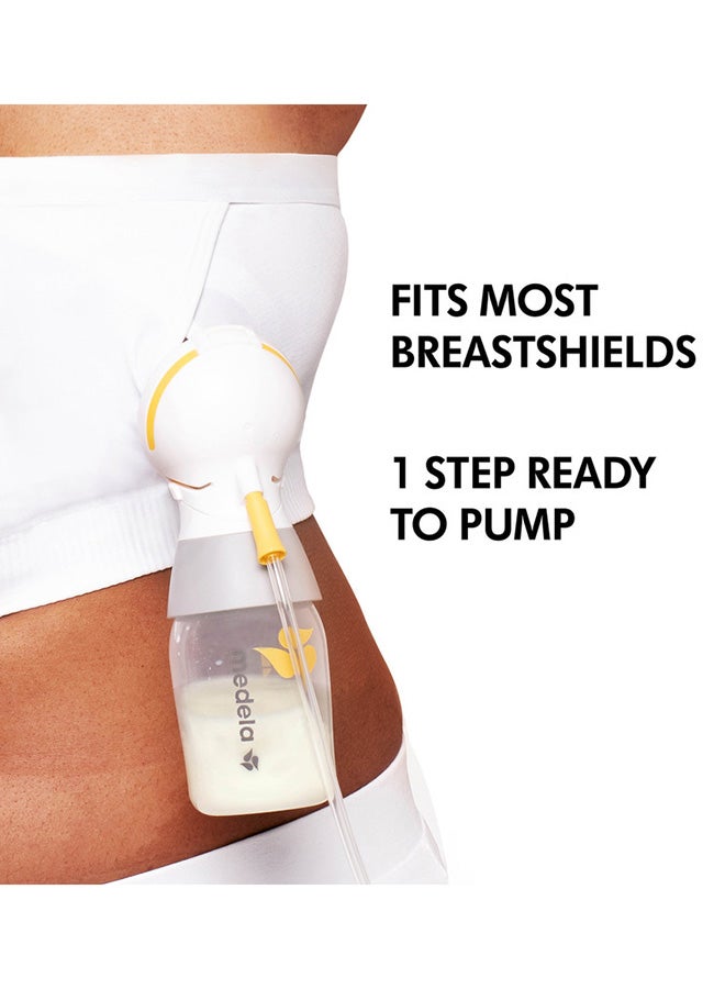 Easy Expression Hands-Free Pumping Bra White Medium