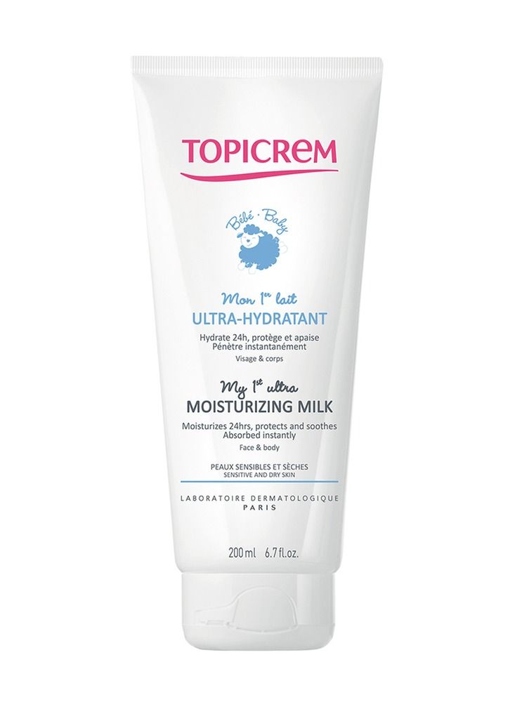 Topicrem baby my 1st ultra moist milk mosituriser face and body  200 ml