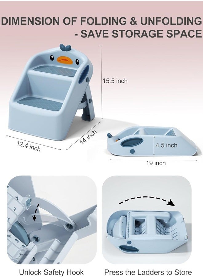 Foldable Bathroom Step Stool For Kids