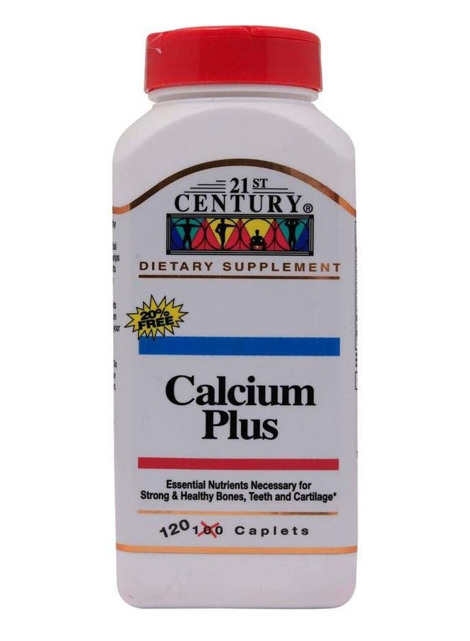 Calcium Plus Caplets, 120 Count