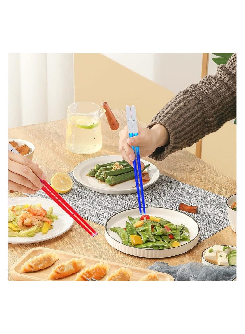 2 Pairs of LED Chopsticks, Luminous Chopsticks, Star Wars Chopsticks Light Up, Mini Lightsaber, Cool Chopsticks, BPA Free and Food-Safe, Lightsaber Chopsticks for Kitchen Dinner Party Sushi Cutlery