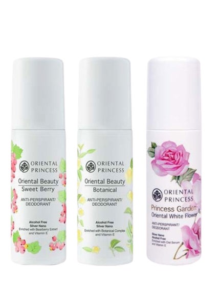 Pack Of 3 Sweet Berry, Botanical And Princess Garden Anti-Perspirant Deodorant