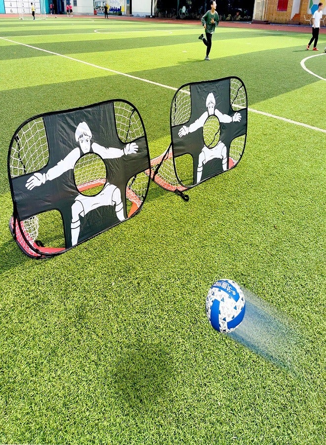 Portable Children's Football Goal，Foldable Soccer Net, Mobile Soccer Stand, Outdoor Folding Football Goal