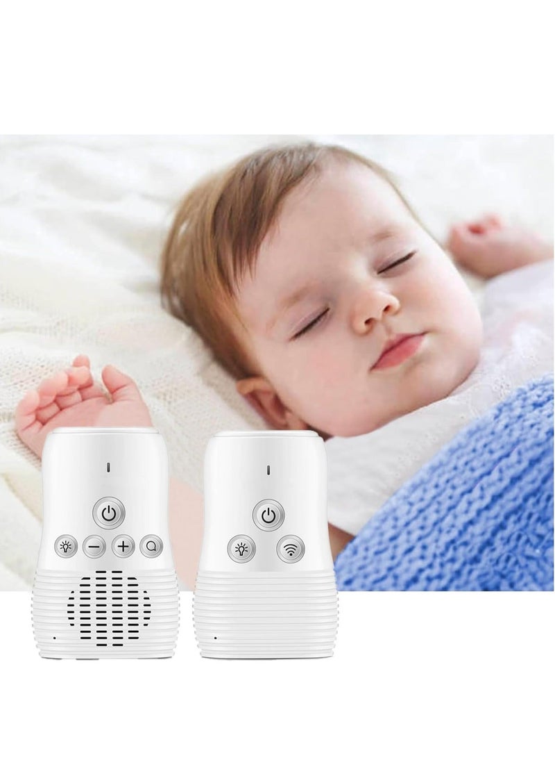 Wireless Audio Baby Monitor, DMG Rechargeable Baby Care Monitor with Two-Way Talk, Baby Walkie Talkie, High Sensitivity Microphone, Speaker, and Night Light