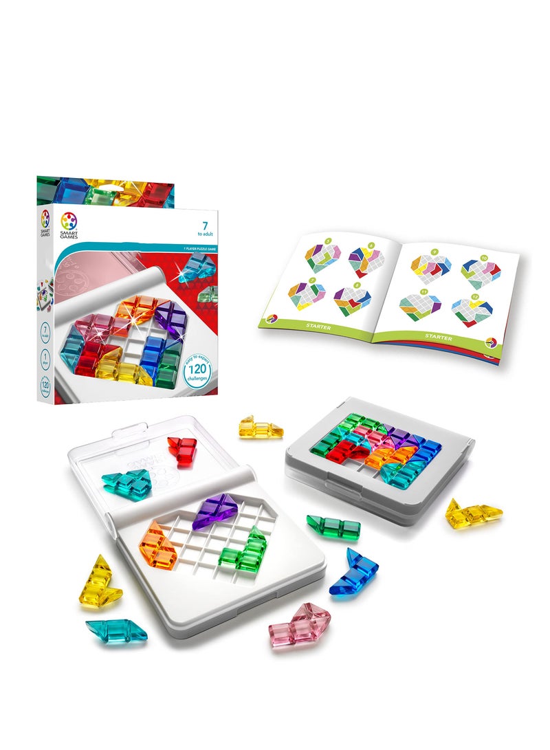 Travel Puzzle Game, Travel Game with 120 Challenges for Ages 7 - Adult, STEM-Focused Cognitive Skill-Building Brain Game, Kids and Family Travel Games