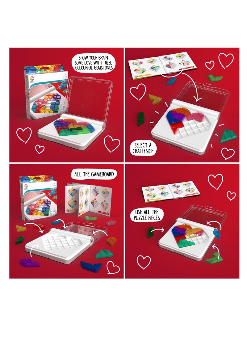Travel Puzzle Game, Travel Game with 120 Challenges for Ages 7 - Adult, STEM-Focused Cognitive Skill-Building Brain Game, Kids and Family Travel Games