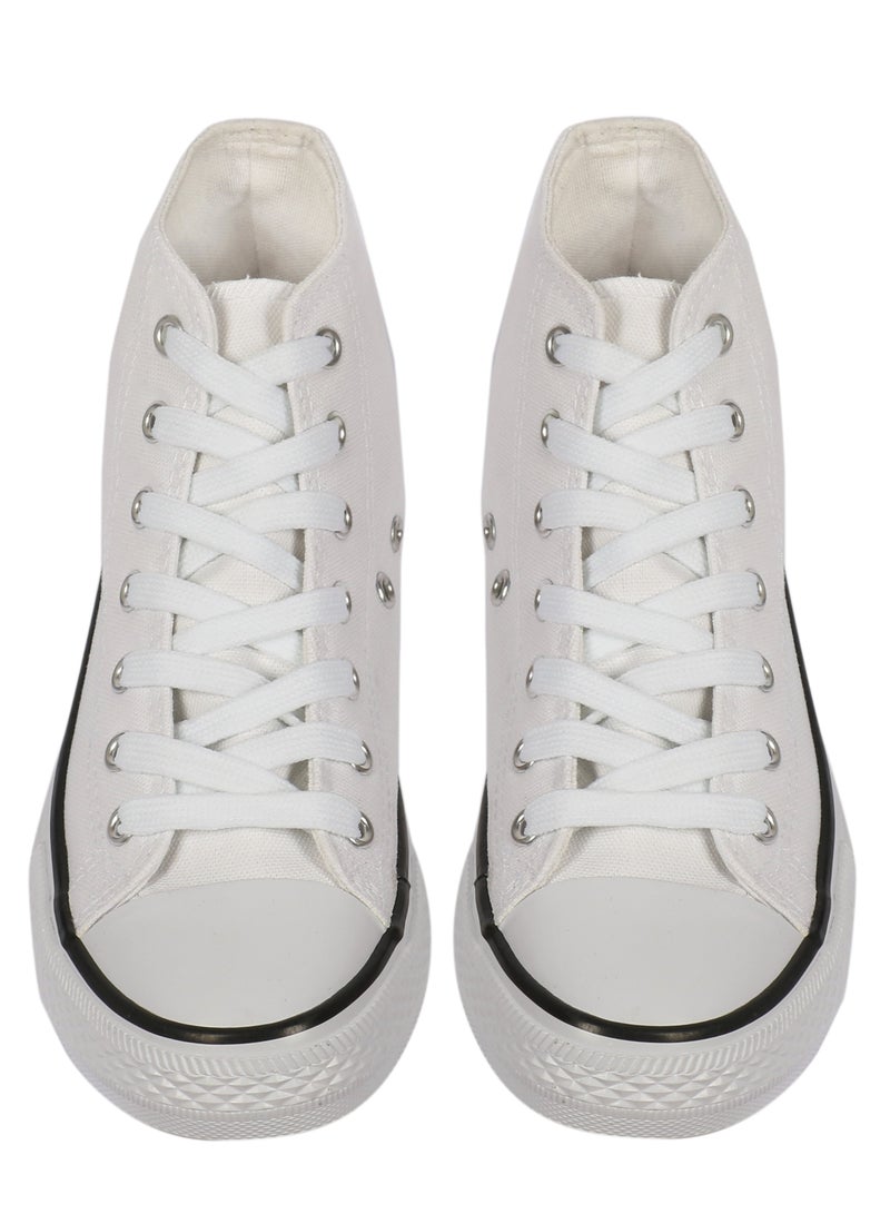 Ladies Shoes High top White