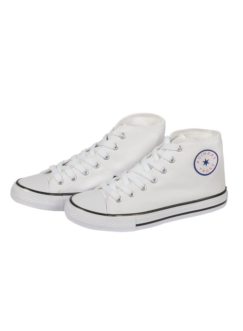 Ladies Shoes High top White