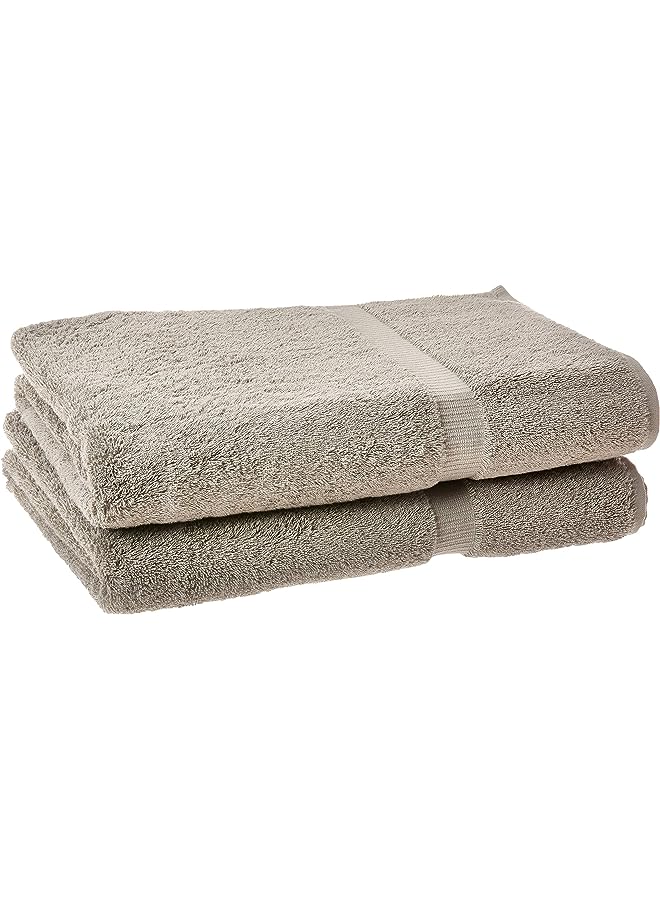 Turkish Linens Turkish Cotton Luxury Hotel & Spa Bath Towel, Bath Sheet - Set of 2, Gray