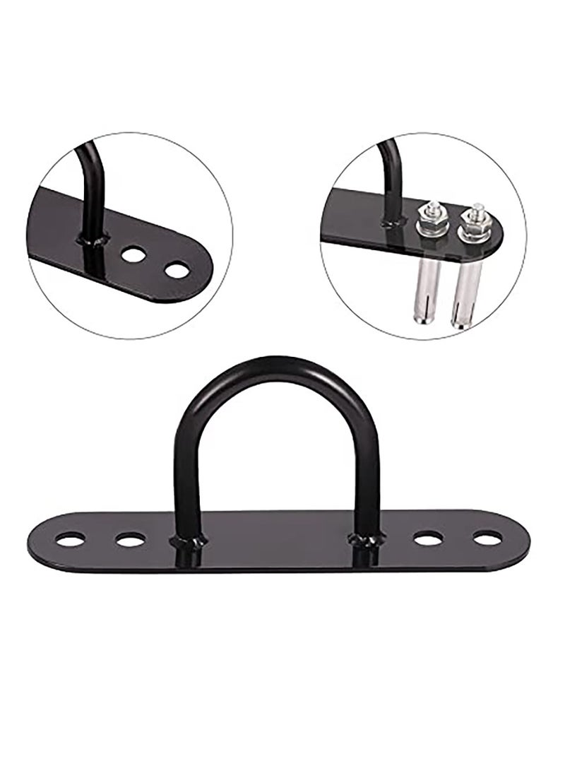 SYOSI Wall Mount Bracket for Battle Rope, Wall Ceiling Mount Anchor Bracket Hook for Suspension Strap, Wall Anchor Point for Aerial Yoga Swing, Suspension Strap Trainer, Strength Training System