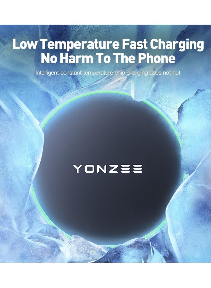 MagSafe Car Mount Phone Mount, Phone Holder for Tesla Model Y/3 Fits MagSafe Car Phone Mount, Foldable Hidden Magnetic Phone Mount Fit for All Phone Tesla Model Y/3 Accessories