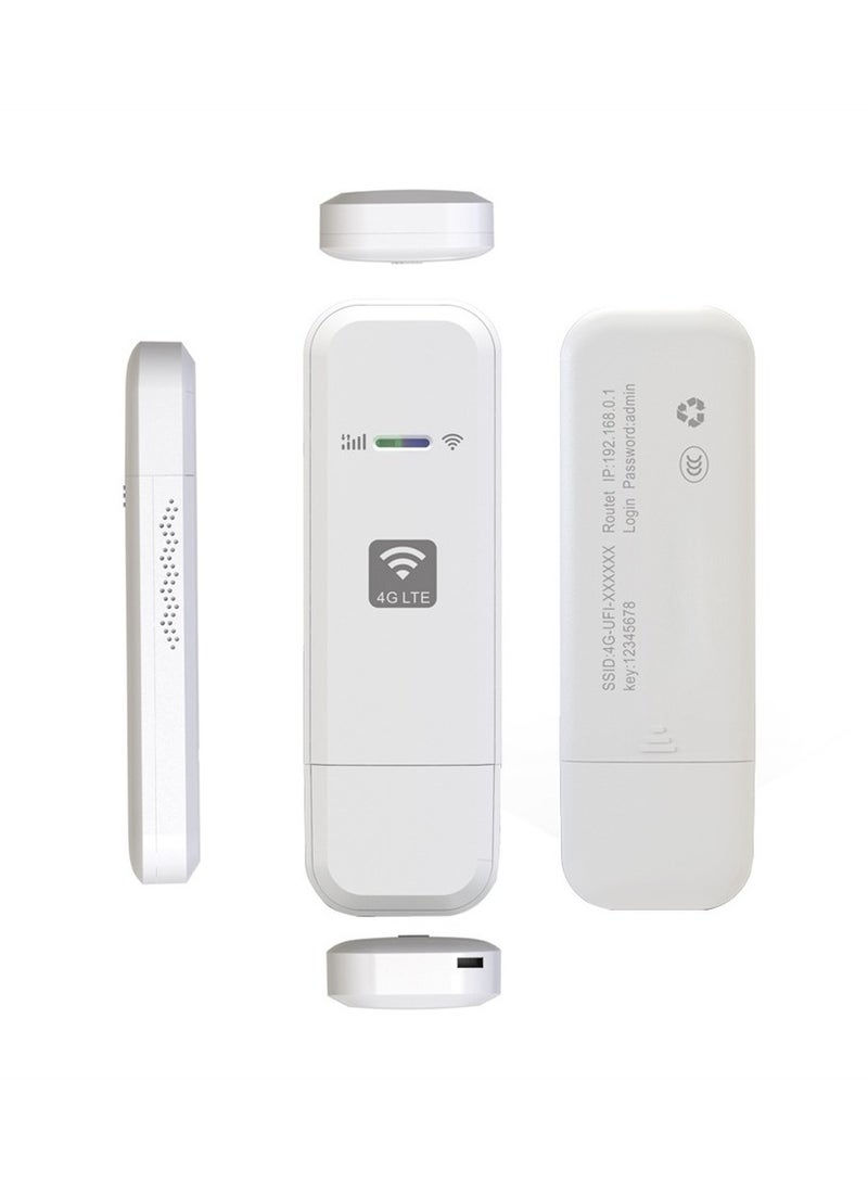 WiFi Modem Dongle, Connectivity with 4G LTE USB WiFi Modem - Internet Hotspot for Desktops, Laptops, and PCs. Car WiFi Mini Wireless Router with SIM Card Slot for On-the-Go Connectivity