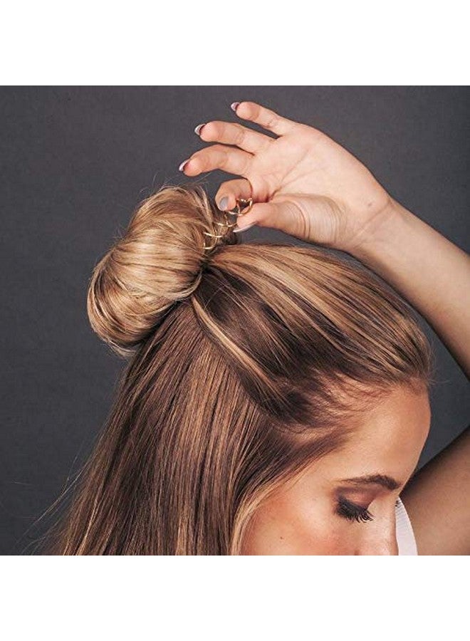 Spin Pins For Hair Spiral Hair Pins For Stylish Hairdos Mini Spiral Bobby Pins For Girls Stylish Bun Bobby Pins Hair Spirals & Twist Tool 3Pc Set Brown