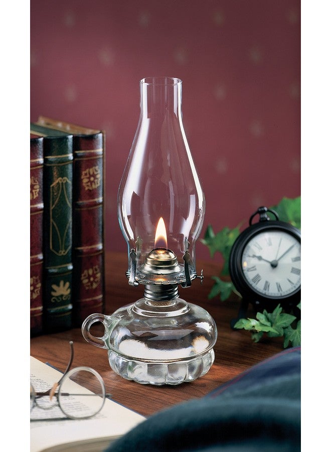 12Inch Chamber Oil Lamp Clear Glass 110 White