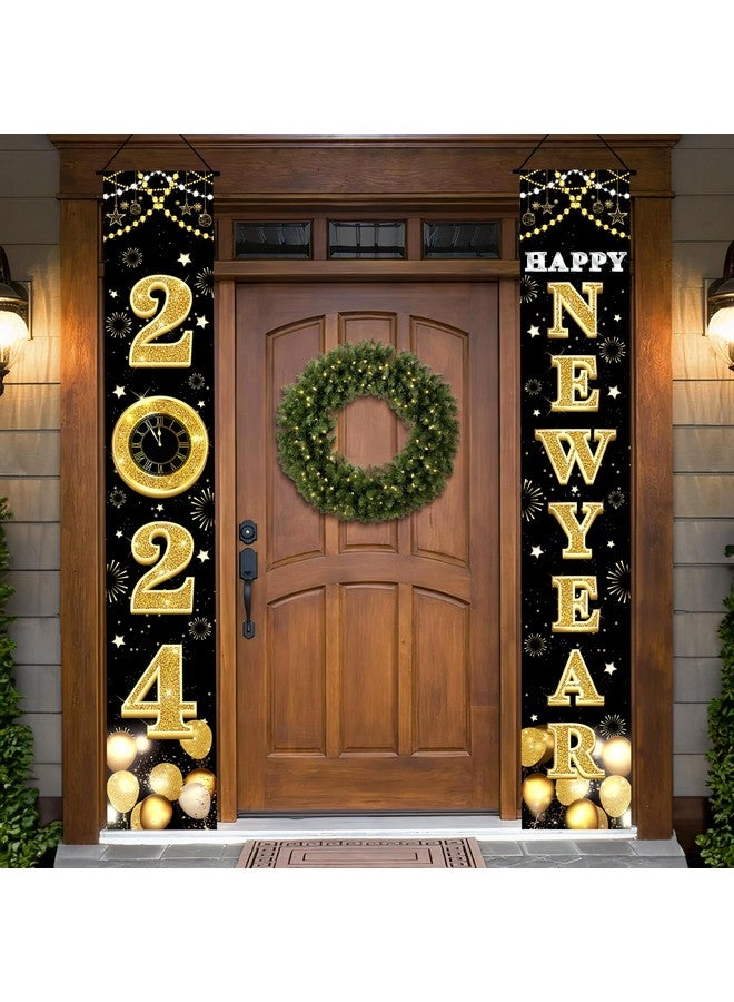 Xtralarge New Year 2024 Banner 72X12 Inch Happy New Year Banner New Years Decorations Happy New Year Door Banner Happy New Year Decorations 2024 New Years Eve Party Supplies 2024