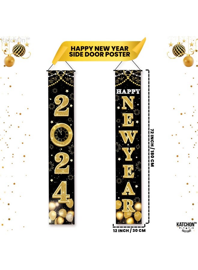 Xtralarge New Year 2024 Banner 72X12 Inch Happy New Year Banner New Years Decorations Happy New Year Door Banner Happy New Year Decorations 2024 New Years Eve Party Supplies 2024