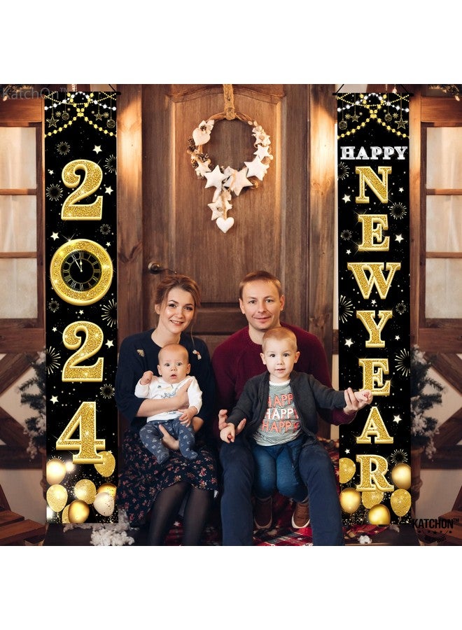 Xtralarge New Year 2024 Banner 72X12 Inch Happy New Year Banner New Years Decorations Happy New Year Door Banner Happy New Year Decorations 2024 New Years Eve Party Supplies 2024