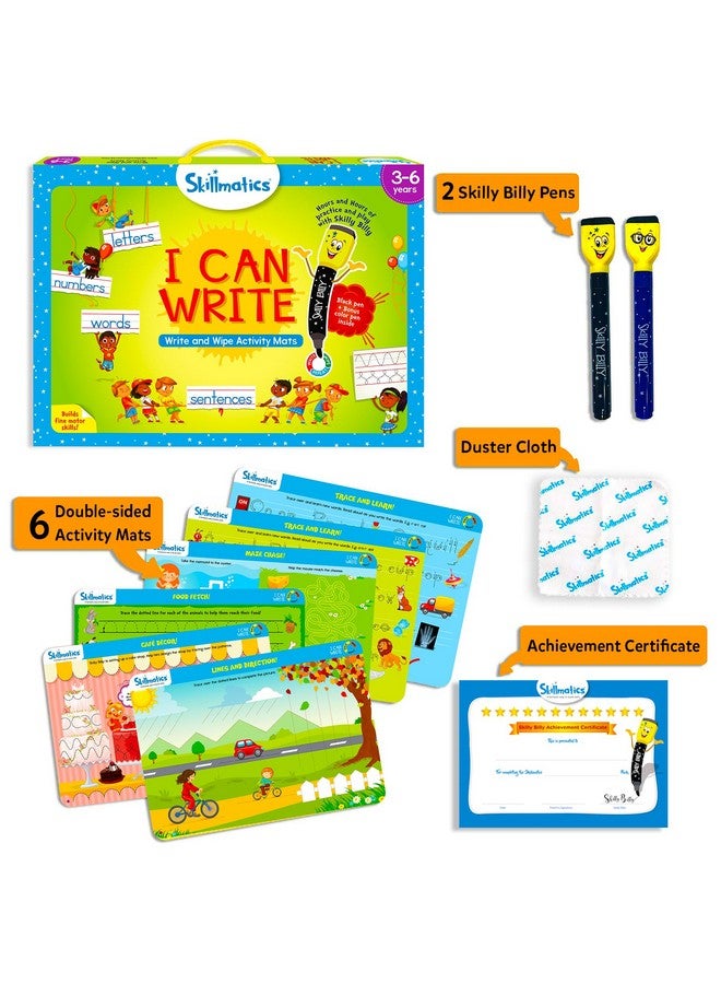 Educational Toy I Can Write Preschool & Kindergarten Learning Activity For Kids Toddlers Supplies For School Gifts For Girls & Boys Ages 3 4 5 6