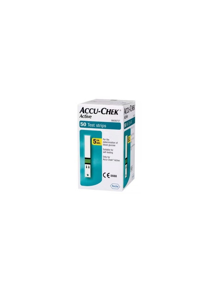 ACCU CHEK  Active Glucose Test Strips 50'S