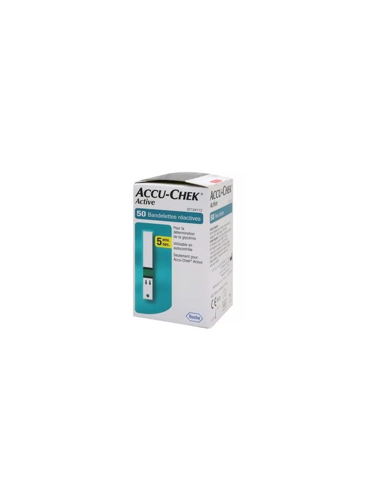ACCU CHEK  Active Glucose Test Strips 50'S