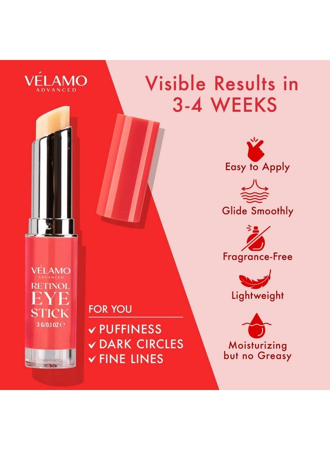 Retinol Eye Stick Retinol Eye Cream Retinol Cream Retinol Face Cream Under Eye Cream Anti Aging Eye Cream Brightening Eye Balm Reduces Fine Lines And Dark Circles Visible Results In 34 Weeks