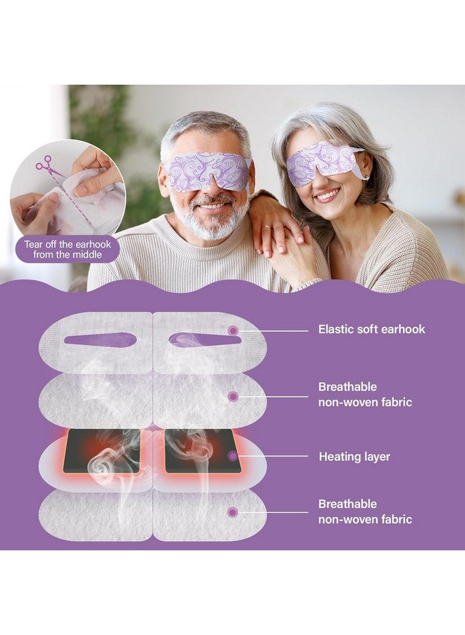 Steam Eye Mask12 Packs Self Heating Spa Eye Maskswarming Eye Maskdisposable Heated Eye Mask For Dry Eyes Fatigue Dark Circles Tired Eyes Sleep Mask For Kids Women