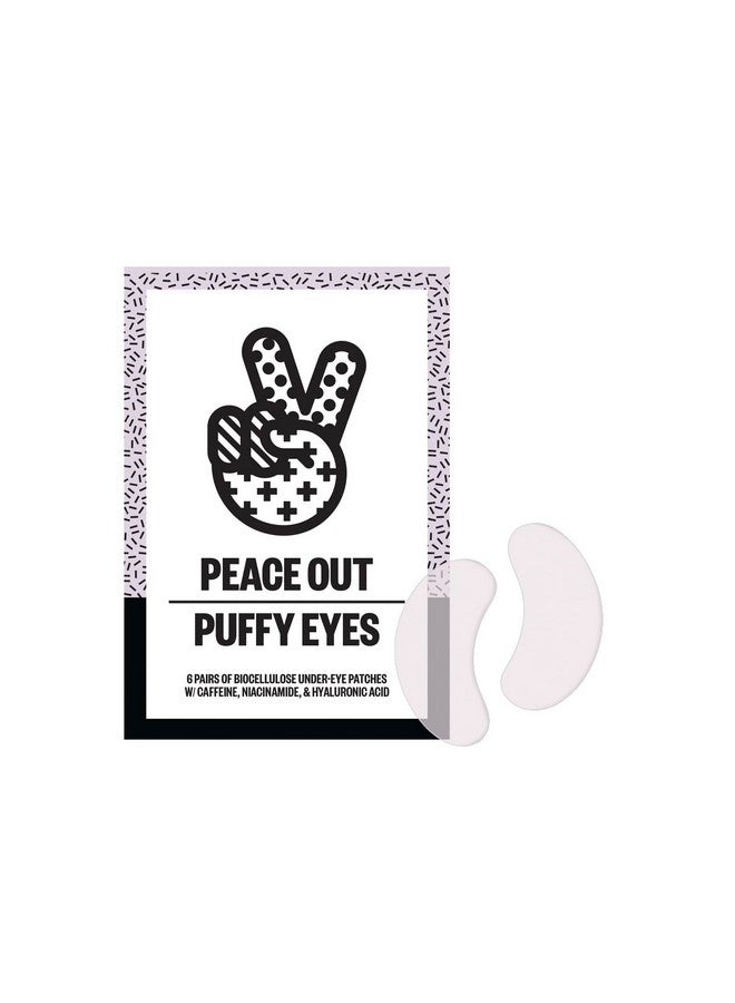 Skincare Puffy Eyes Biocellulose Undereye Mask Minimize Puffiness Dark Circles And Tired Eyes With Caffeine And Niacinamide 6 Pairs