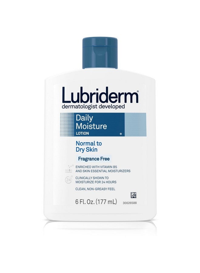 Daily Moisture Hydrating Unscented Body Lotion With Vitamin B5 For Normal To Dry Skin Nongreasy And Fragrancefree Lotion 6 Fl. Oz