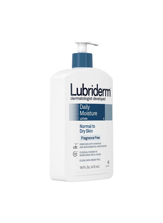 Daily Moisture Hydrating Unscented Body Lotion With Vitamin B5 For Normal To Dry Skin Nongreasy And Fragrancefree Lotion. 16 Fl. Oz
